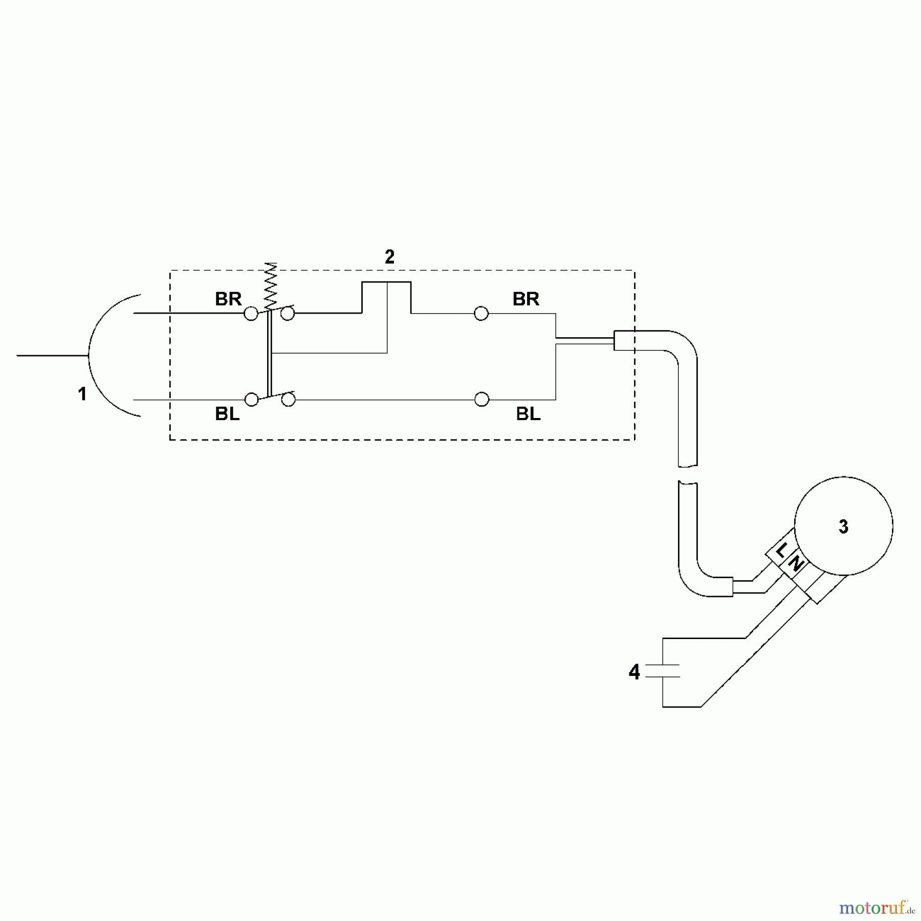  Viking Rasenmäher Elektrorasenmäher ME 443.0 C G - Schaltplan