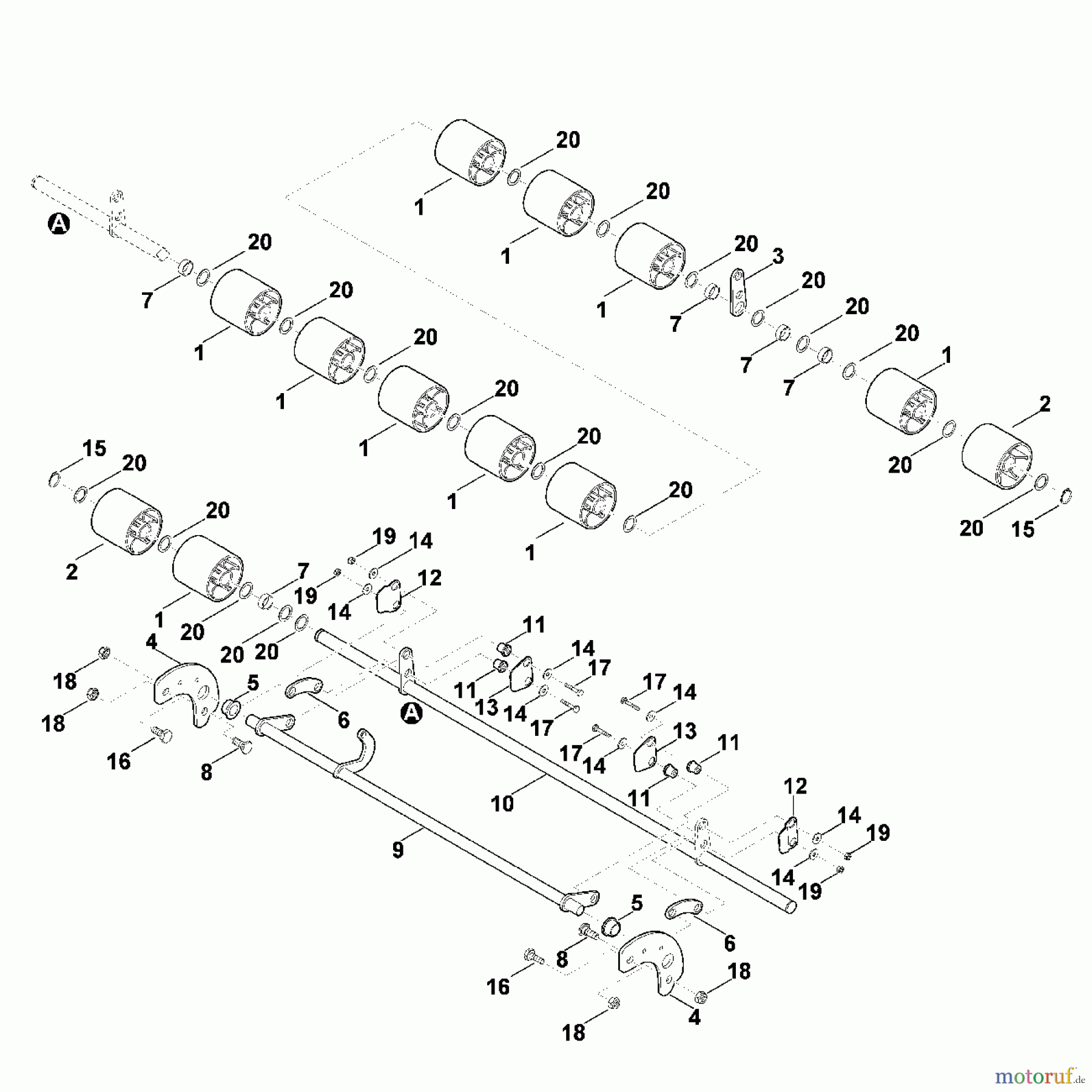  Viking Rasentraktoren Zubehör Rasentraktoren AKF  127  Konturfolgesystem 125 cm B - Konturfolgesystem