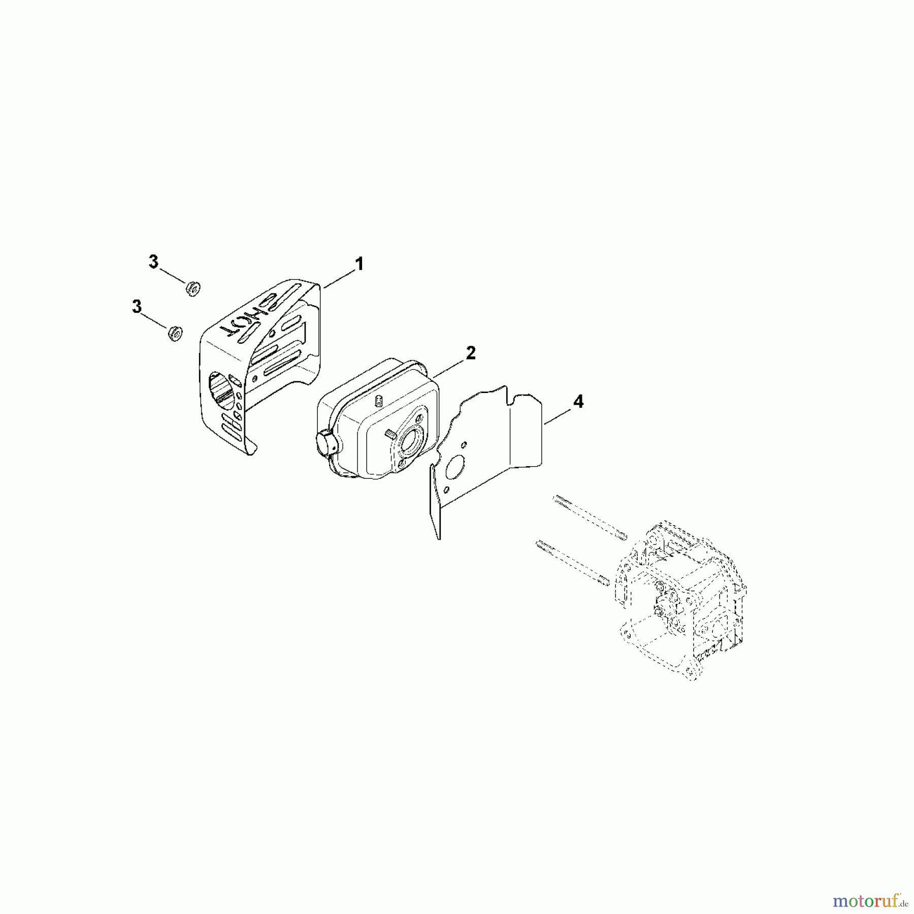  Viking Motoren KOHLER XT - 6 (XT 149 - 0213) F - Auspuff