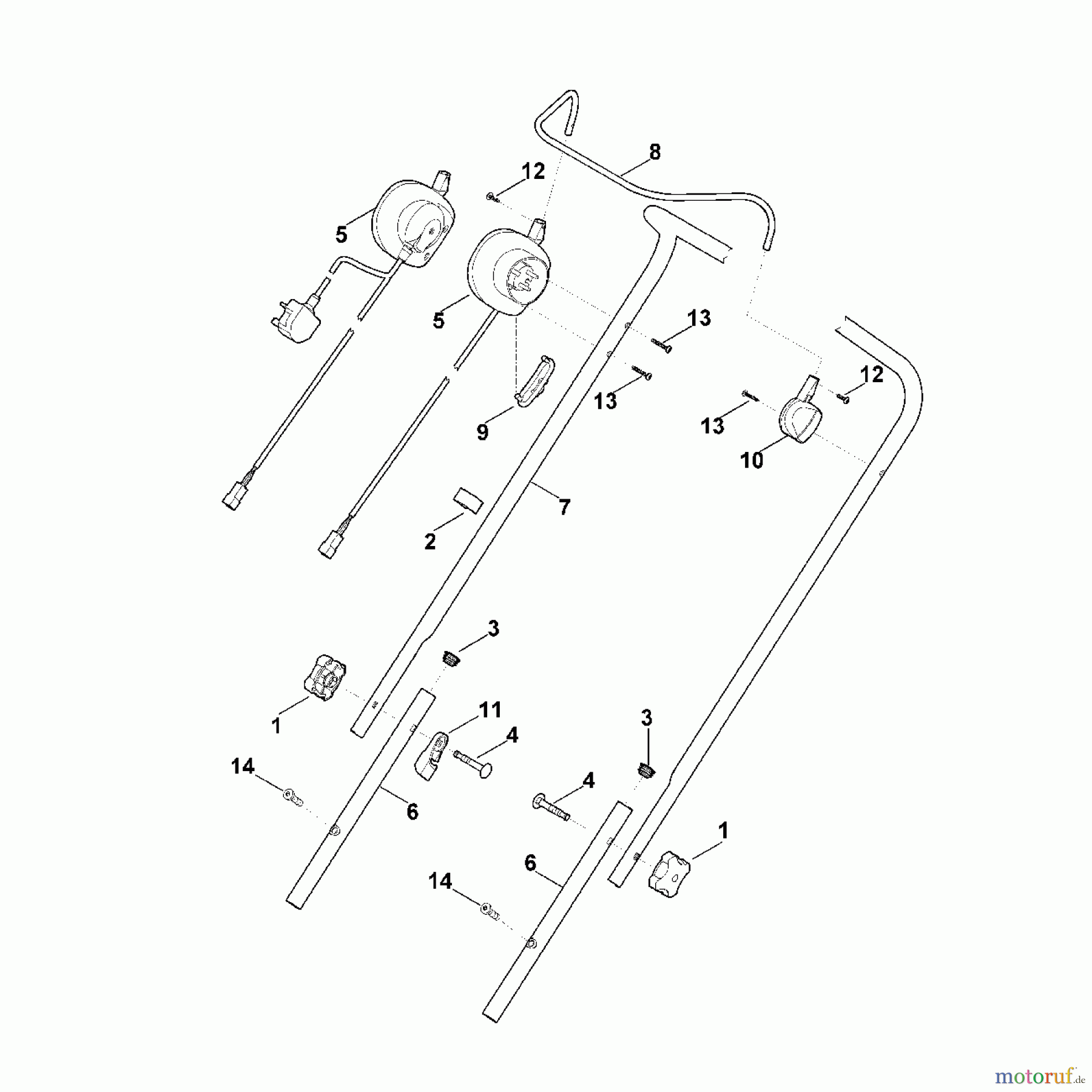  Viking Rasenmäher Elektrorasenmäher ME 339 A - Lenker