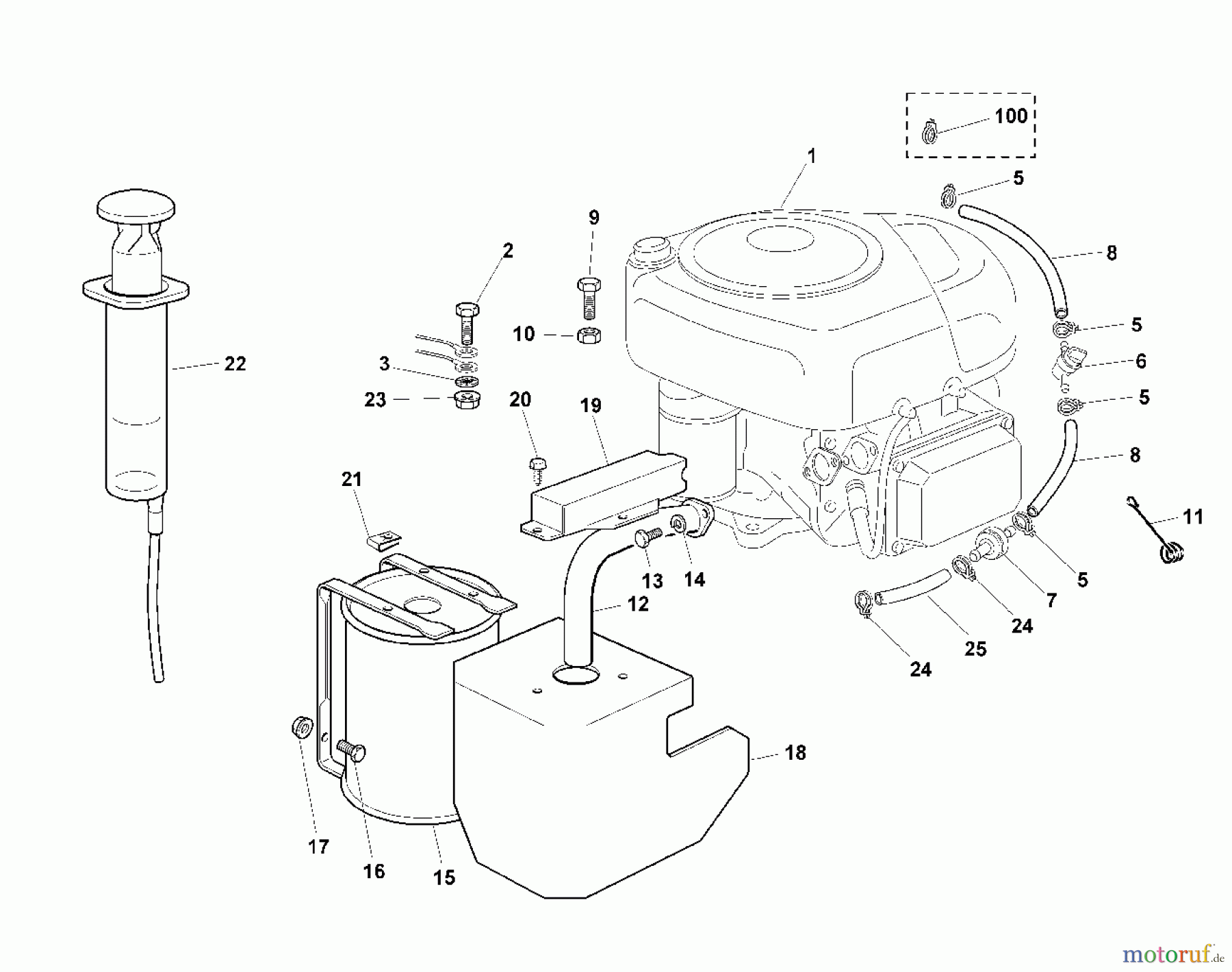  Viking Aufsitzmäher Aufsitzmäher MR 345 E - Motor