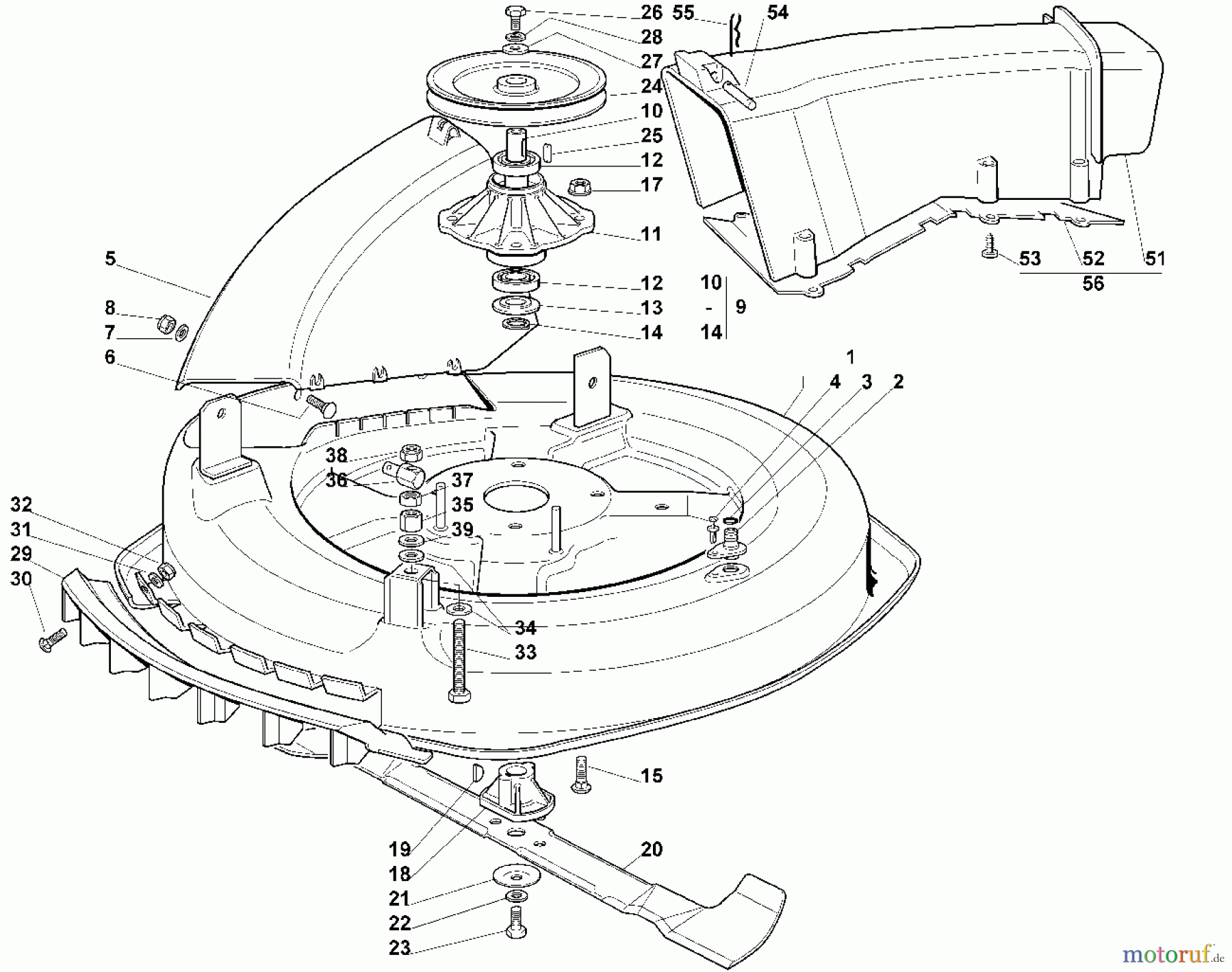  Viking Aufsitzmäher Aufsitzmäher MR 345 I - Mähwerk