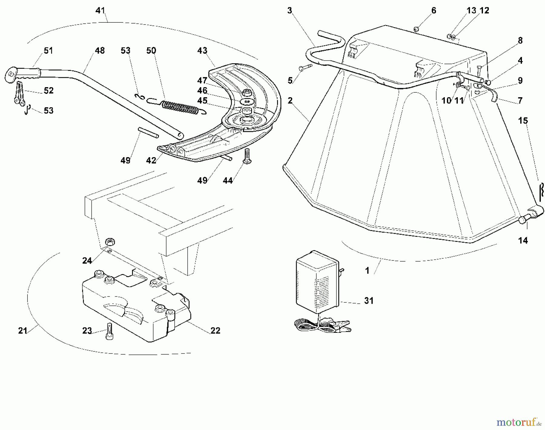  Viking Aufsitzmäher Aufsitzmäher MR 345 N - Zubehörteile