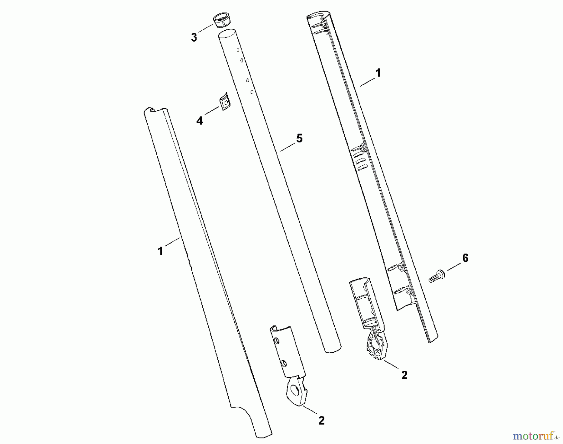  Viking Handgeführte Elektrogeräte Rasentrimmer TE 310, TE 410 B - Schaft