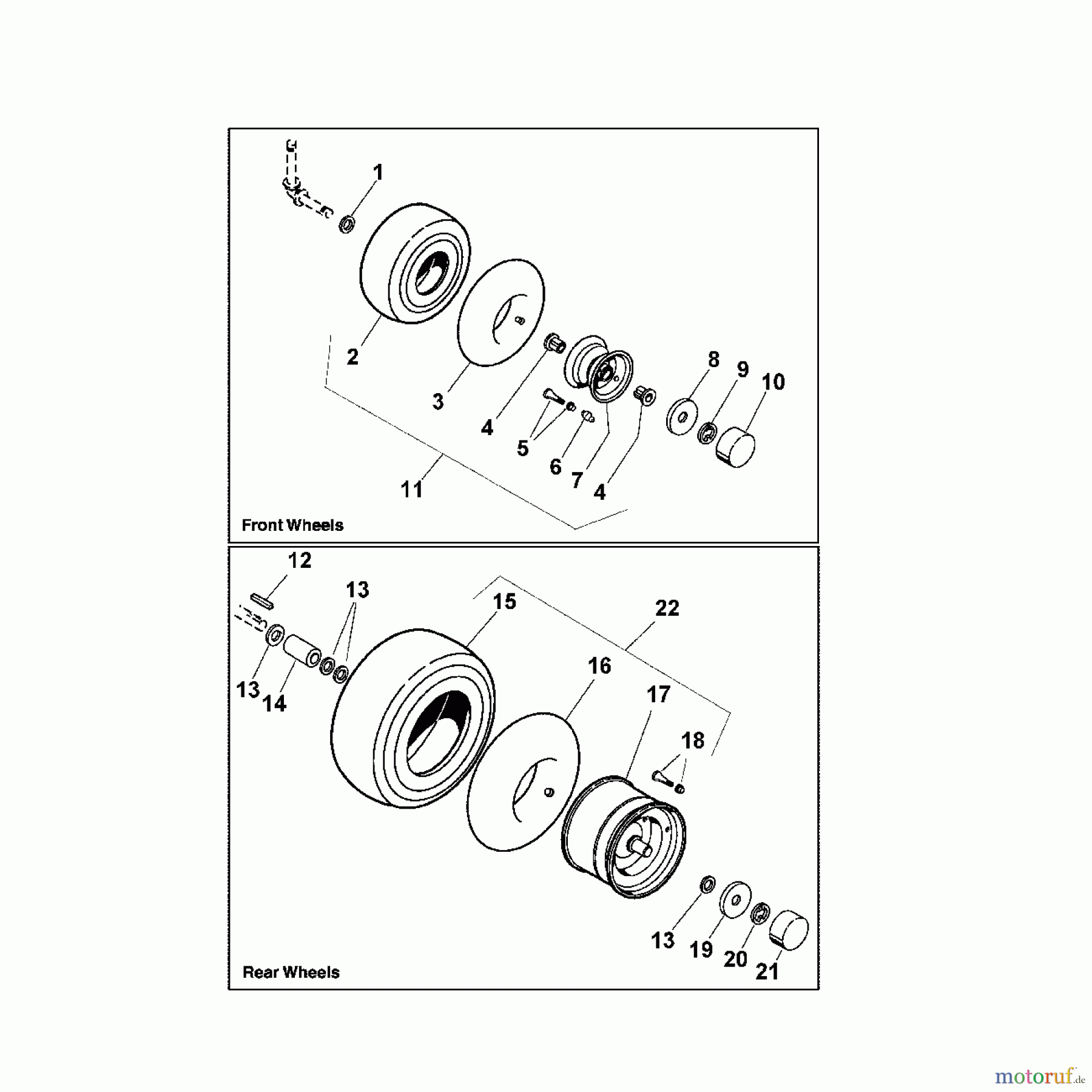  Viking Aufsitzmäher Aufsitzmäher MT 880 L - Reifen