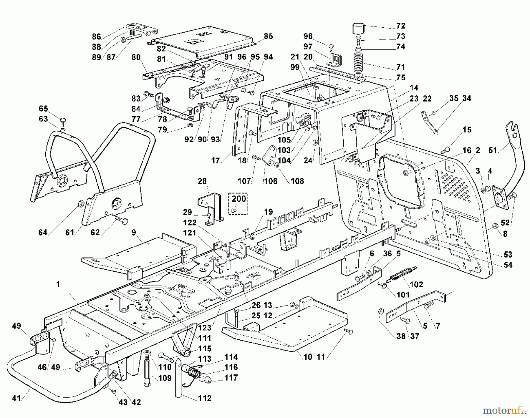  Viking Aufsitzmäher Aufsitzmäher MT 745 A - Rahmen