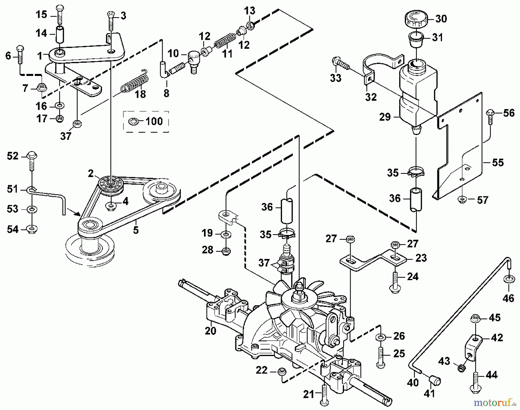  Viking Aufsitzmäher Aufsitzmäher MF 860 L - Achsgetriebe