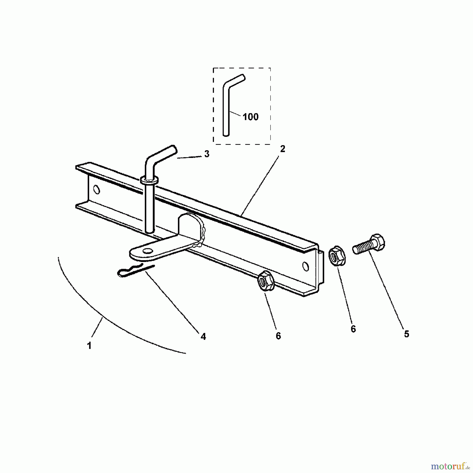  Viking Aufsitzmäher Zubehör Aufsitzmäher RC 500  Anhängevorrichtung A - Anhängervorrichtung