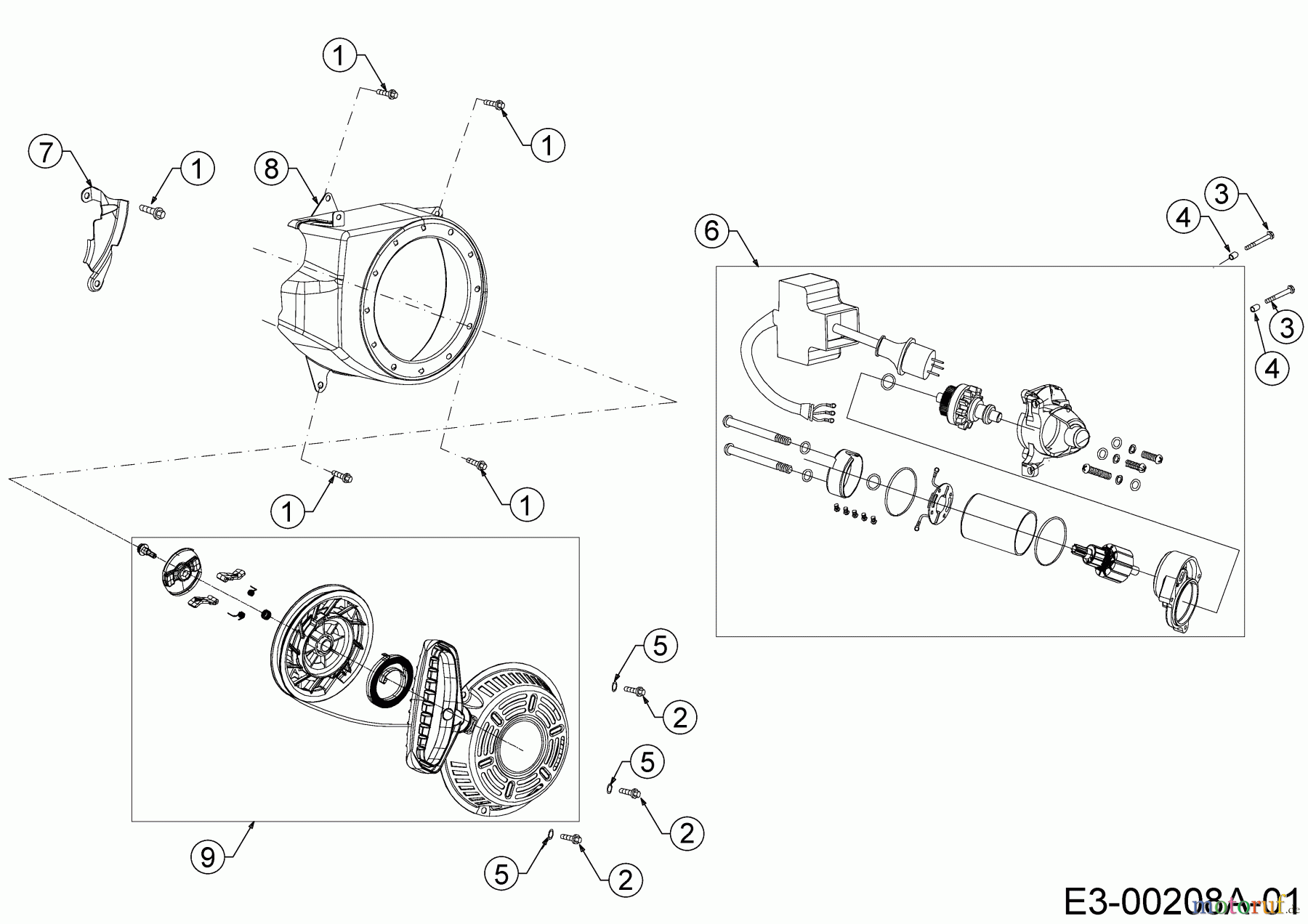  MTD-Engines Horizontal 370-JHA 752Z370-JHA  (2020) Electric starter, Recoil starter