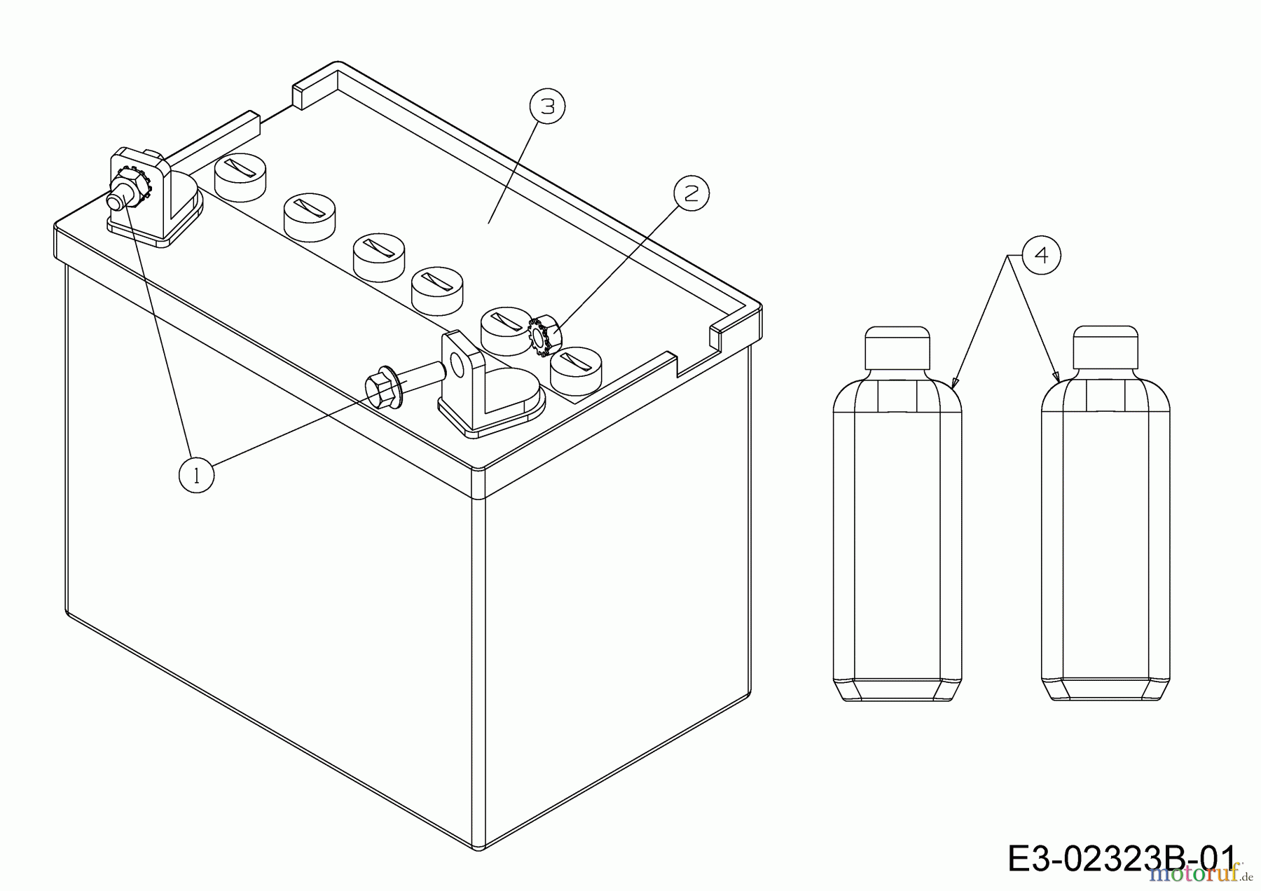  MTD Lawn tractors Optima LN 165 H 13IN71KN678  (2020) Battery