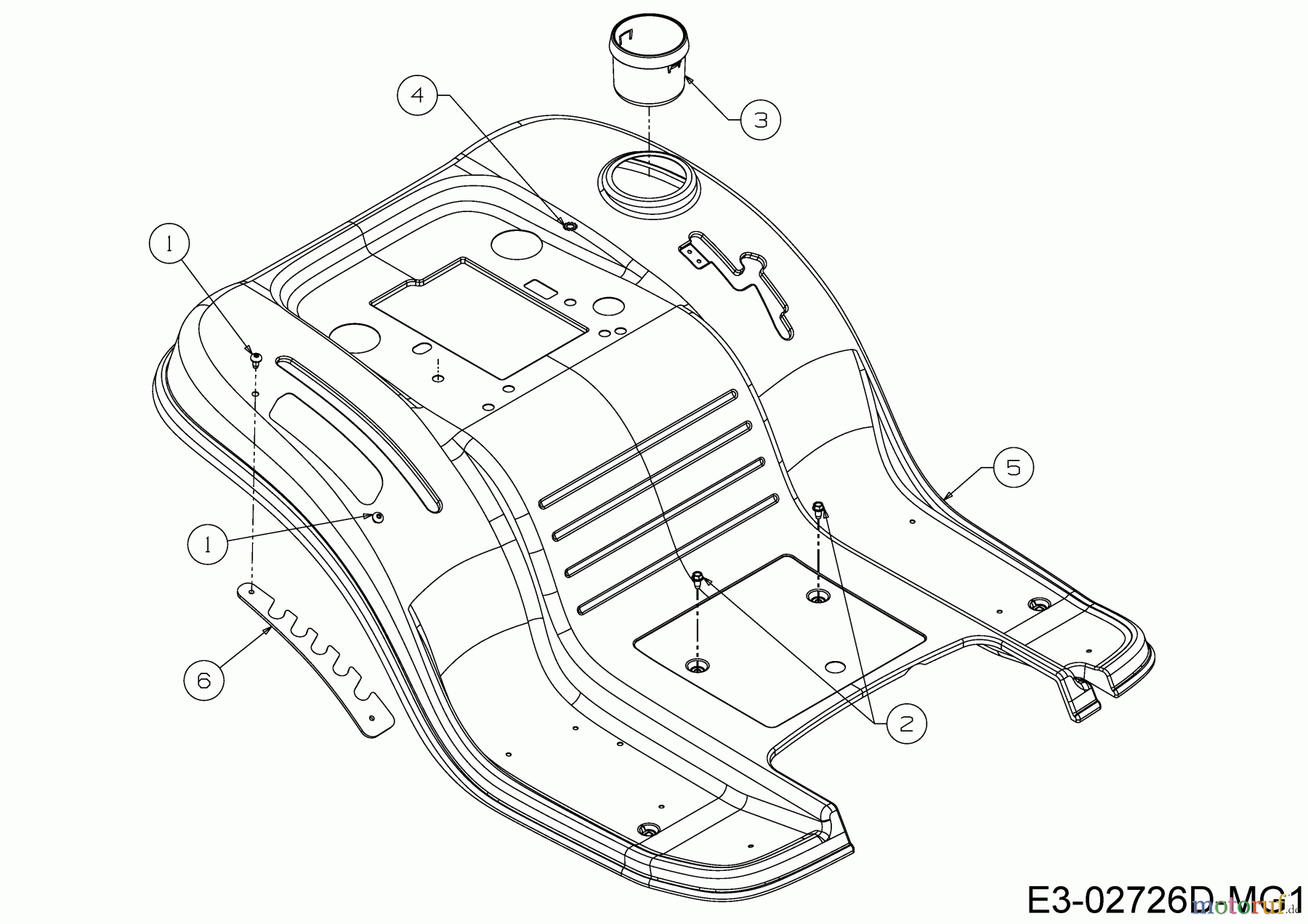  B Power Lawn tractors BT 145-96 LH 13IM79KF648   (2019) Fender