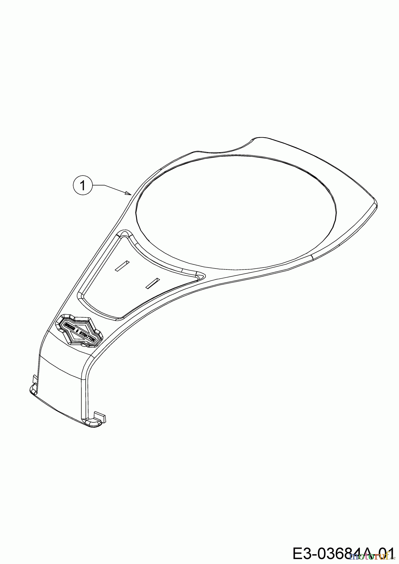  Mr.Gardener Petrol mower HW 42 B 11A-LL5B629  (2019) Engine housing cover