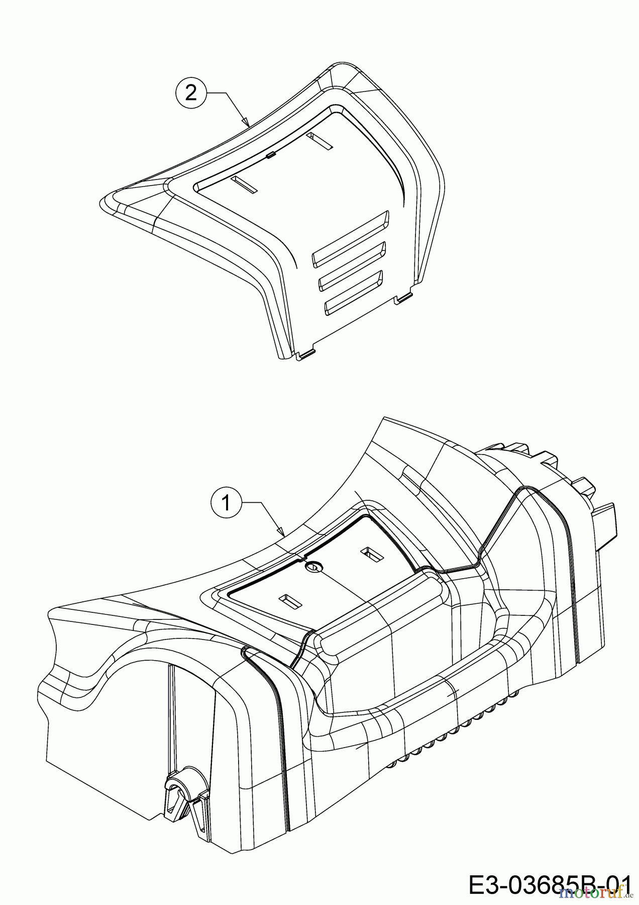  Mr.Gardener Petrol mower HW 42 B 11A-LL5B629  (2019) Cover front axle