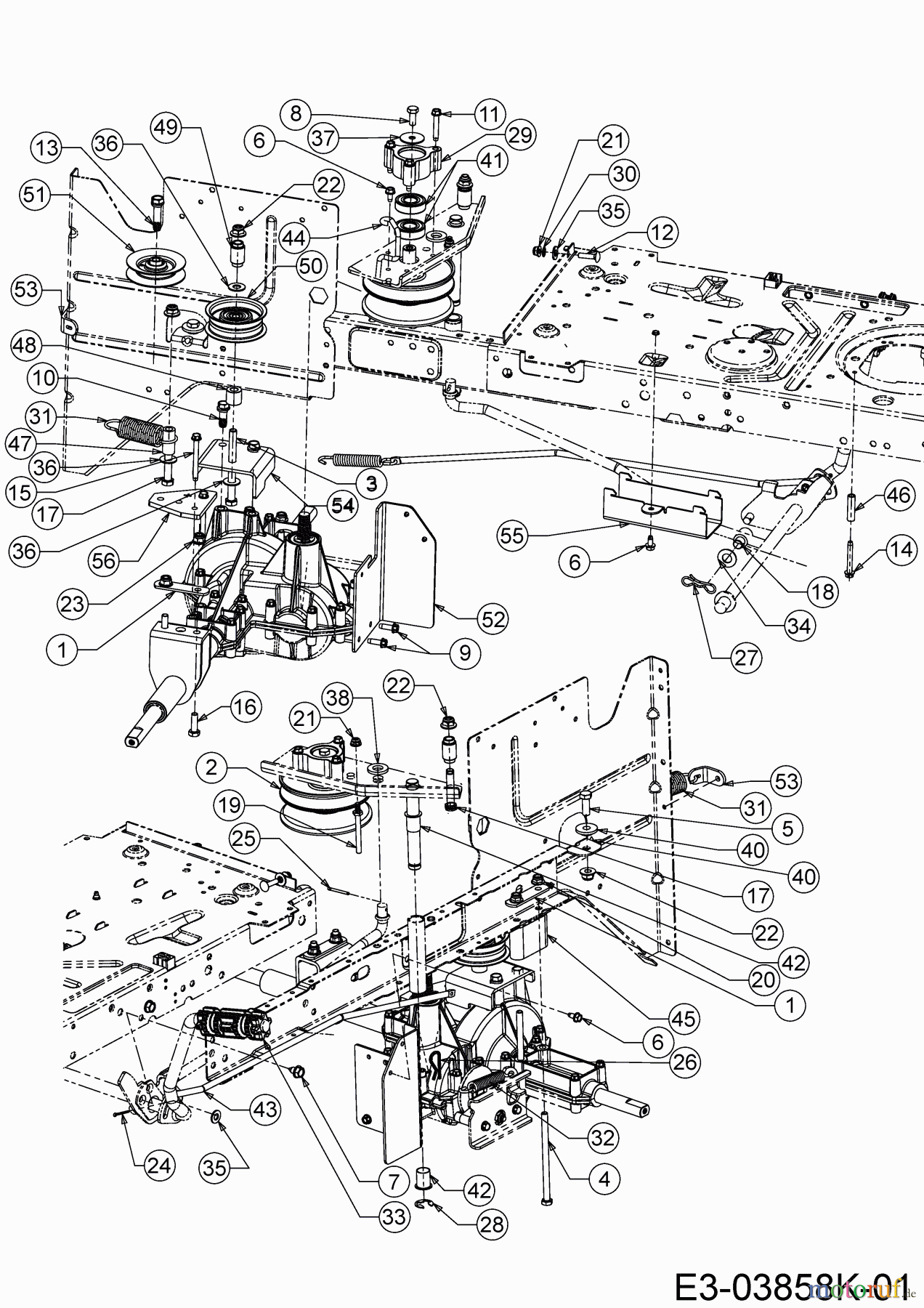  Hanseatic Lawn tractors 92-116 T 13A2763E621  (2019) Drive system, Variator