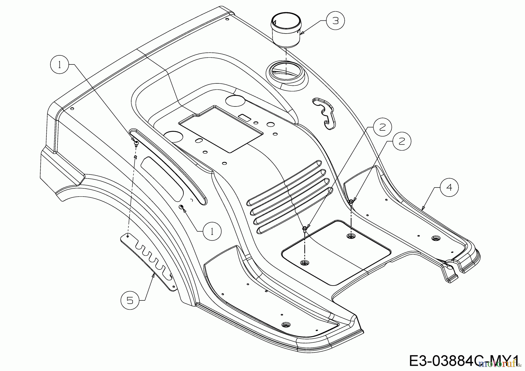  Riwall Lawn tractors RLT 92 T 13AB765E623  (2020) Fender