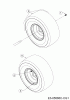 MTD White Passion 92.165H 13JN71KE676 (2020) Listas de piezas de repuesto y dibujos Rear wheels