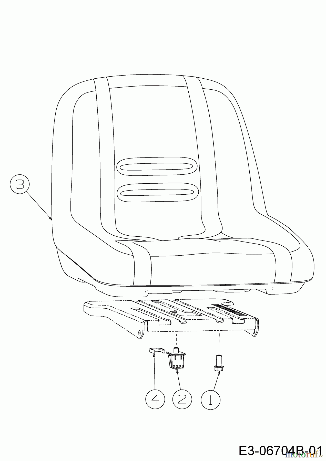  MTD Zero Turn Z 170 DH 17AMCACS678  (2019) Seat