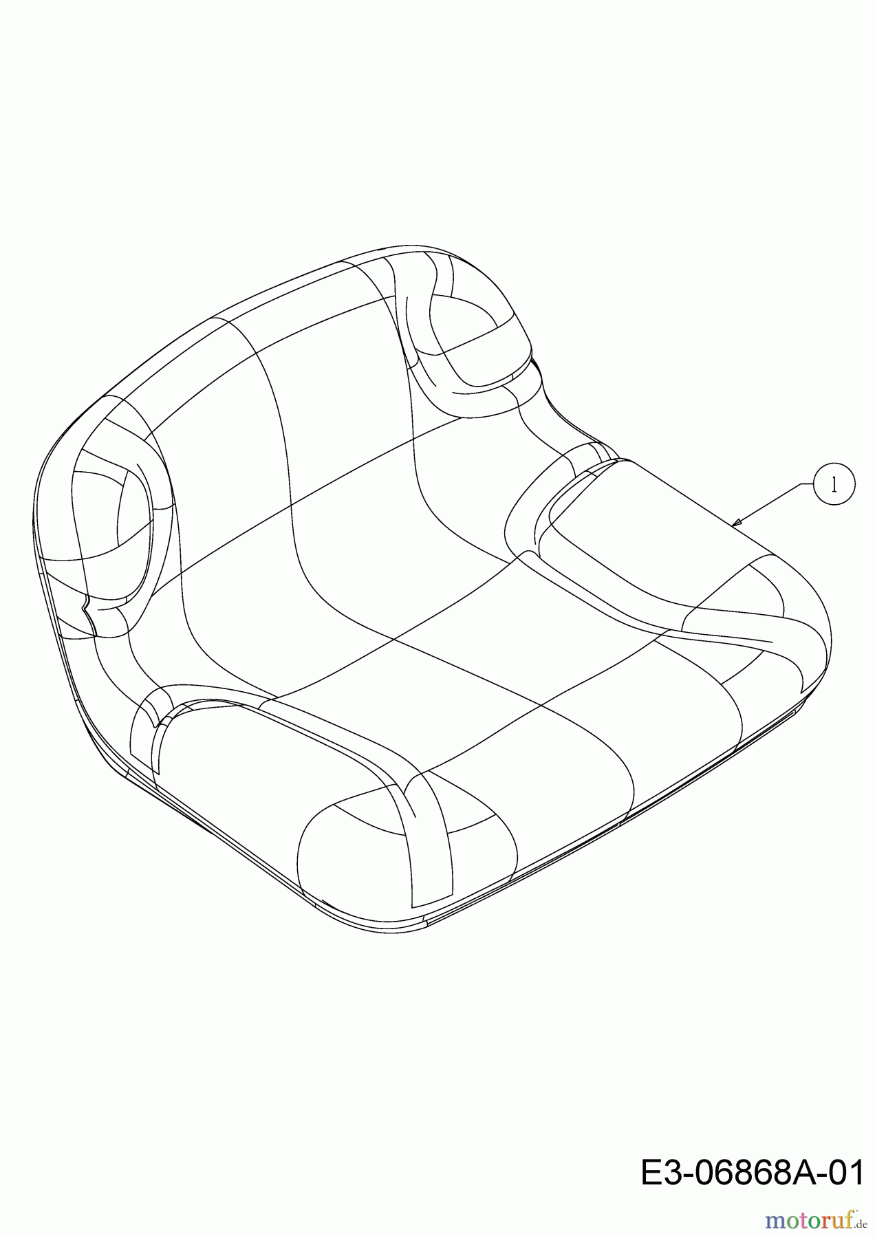  MTD Lawn tractors 420/38 13A2765F308  (2018) Seat