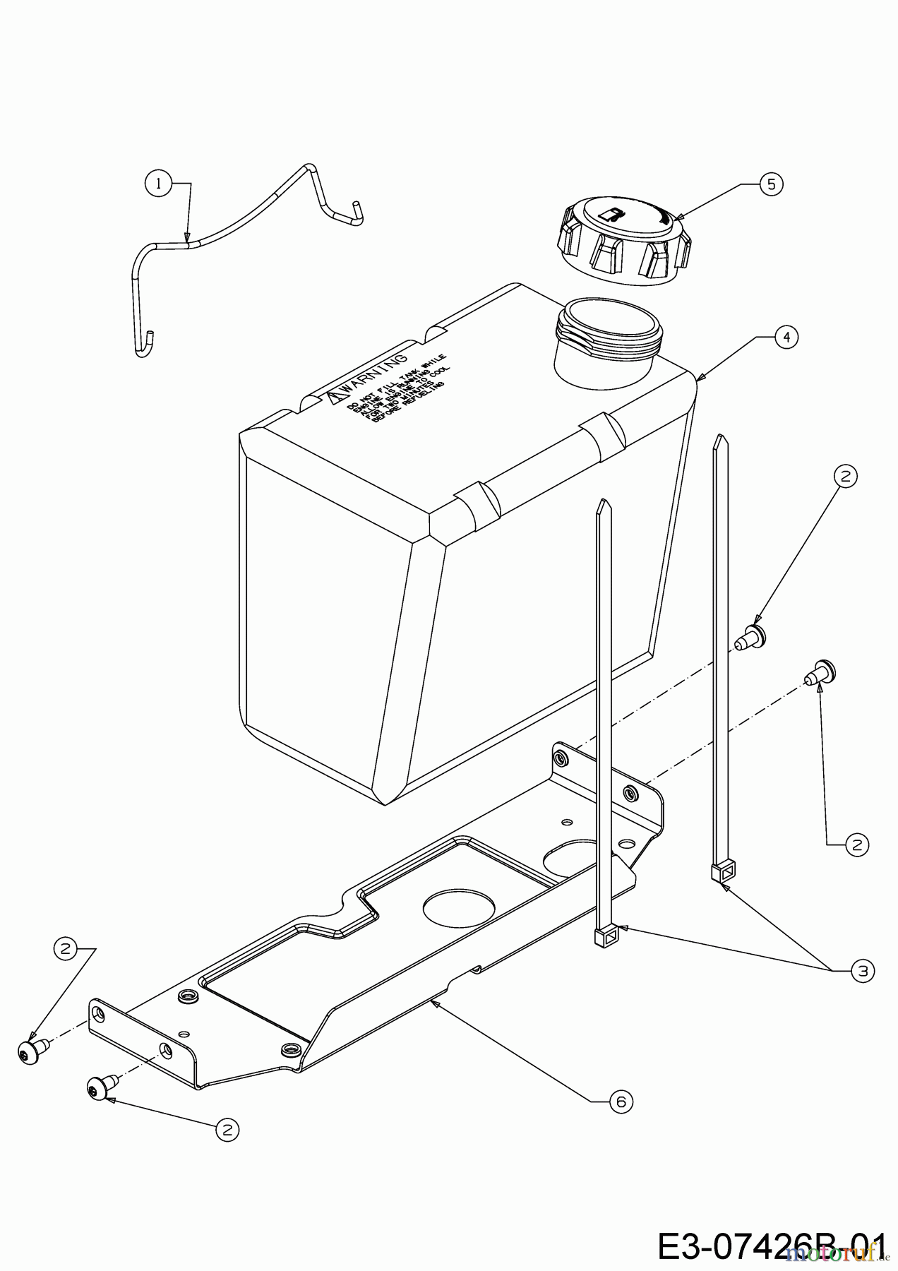  Lux Tools Lawn tractors B-RT-165/92 13JN77SE694  (2020) Fuel tank