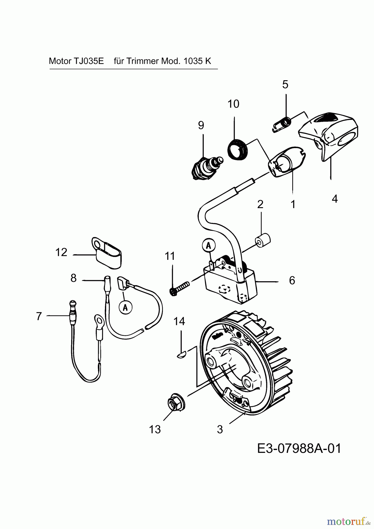  MTD Brush cutter 1035 K 41AD7U8B678  (2017) Flywheel, Ignition