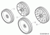 MTD Smart 42 PO 11C-LASJ600 (2019) Listas de piezas de repuesto y dibujos Wheels