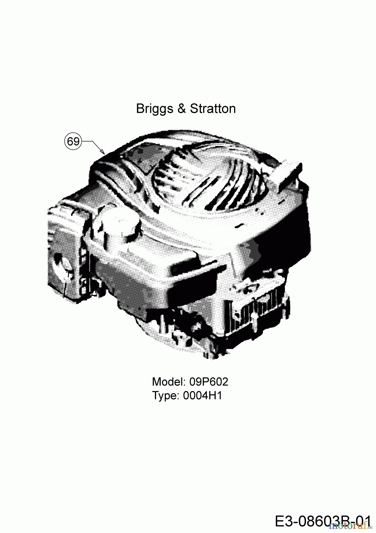  MTD Petrol mower self propelled SP 53 HWB 500 12A-PF5C600  (2020) Engine Briggs & Stratton