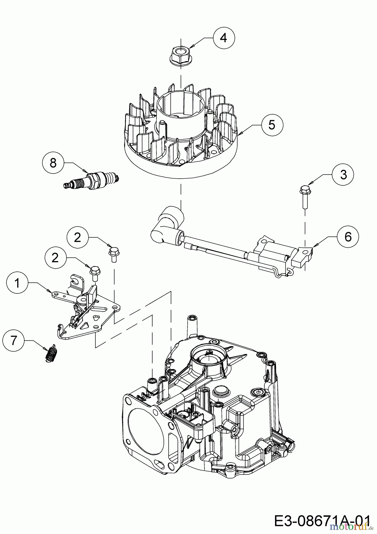  MTD-Engines Vertical 5T65RHB 752Z5T65RHB (2019) Brake, Flywheel, Ignition coil