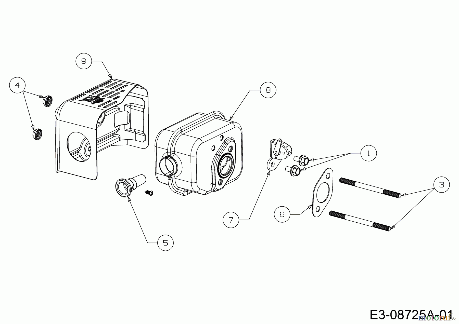  MTD-Engines Vertical 7X70JWA 752Z7X70JWA (2019) Muffler