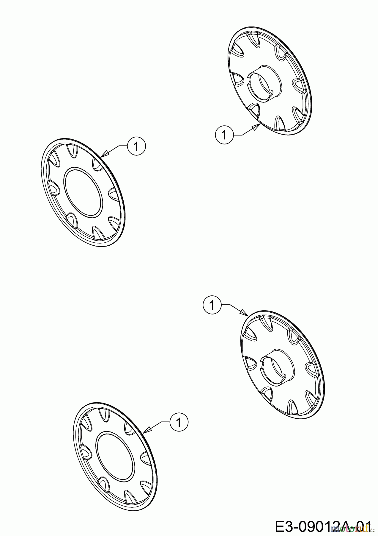  MTD Petrol mower MTD 46 11A-J1SJ600  (2020) Hub caps