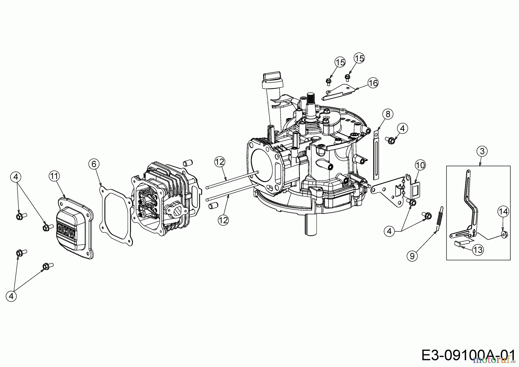  MTD-Engines Vertical 1X65RHA 752Z1X65RHA (2019) Govenor lever, Valve cover