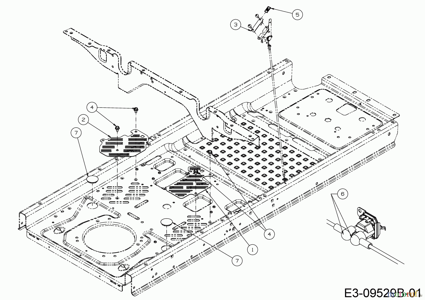  MTD Zero Turn Z 170 DH 17AMCACS678  (2019) Bracket plates frame