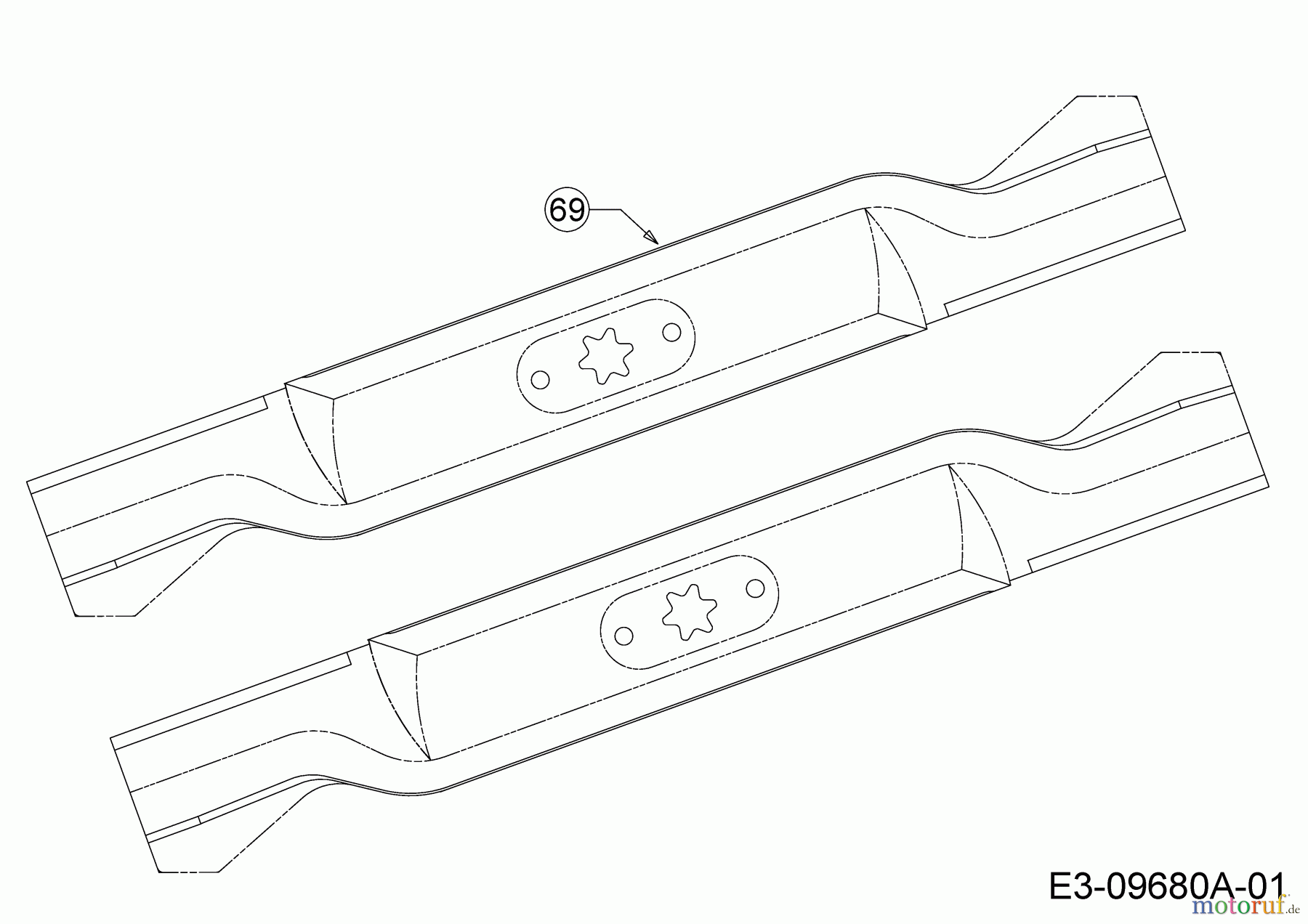  MTD Lawn tractors LT 107 EXTB 13IT76KG682  (2020) High lift blade