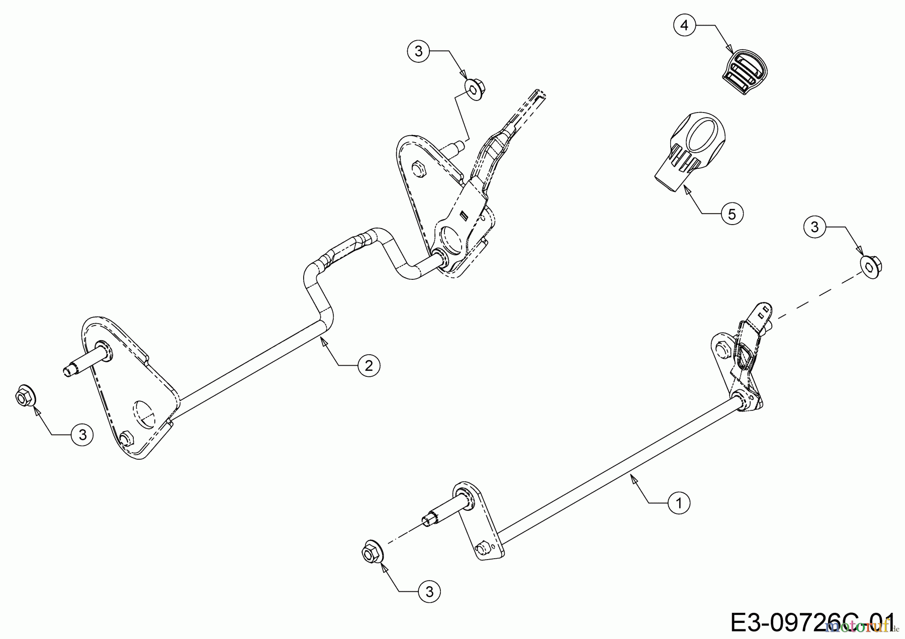  MTD Petrol mower self propelled SP 53 HWK 12C-PD7D600 (2020) Axles, Height adjustment