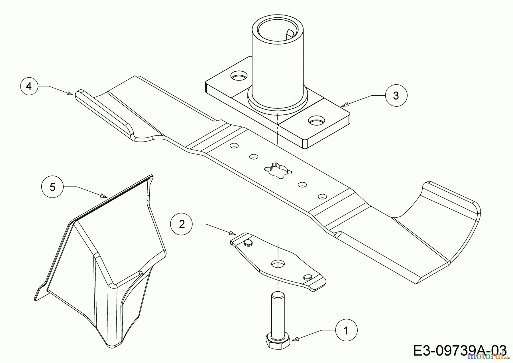  Mr.Gardener Petrol mower HW 42 B 11A-LL5B629  (2019) Blade, Blade adapter, Mulch plug