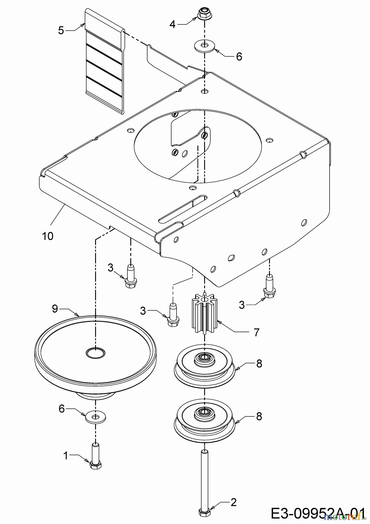  MTD Edger 550 G 25A-550G678  (2019) Pulley, Frame