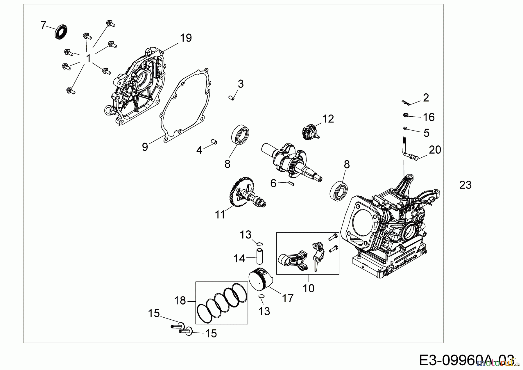  MTD-Engines Horizontal 670-JH 752Z670-JH  (2019) Short block