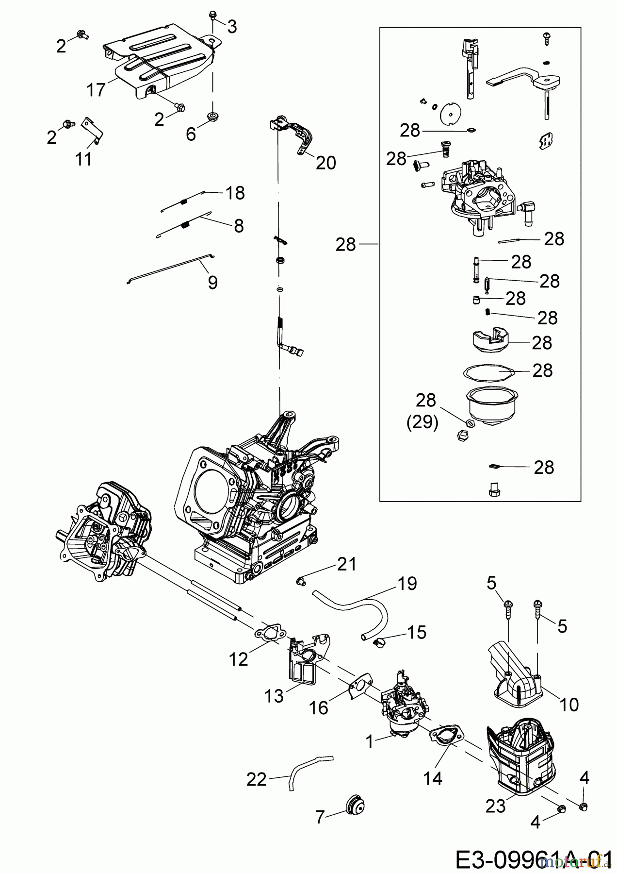  MTD-Engines Horizontal 670-JH 752Z670-JH  (2020) Control, Carburetor