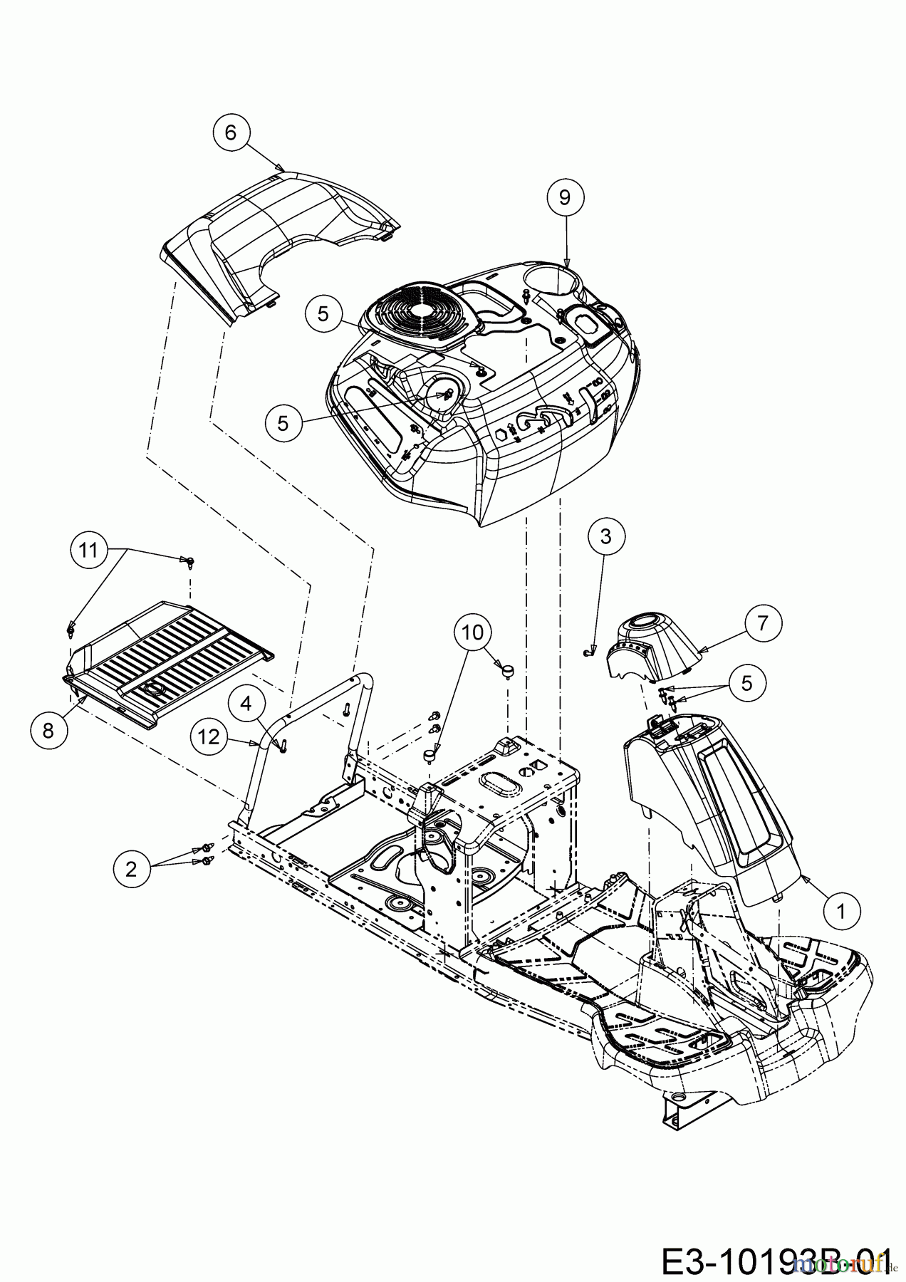  Bricolage Lawn tractors INV R10576 LB 13AC26JD648 (2020) Cover panels