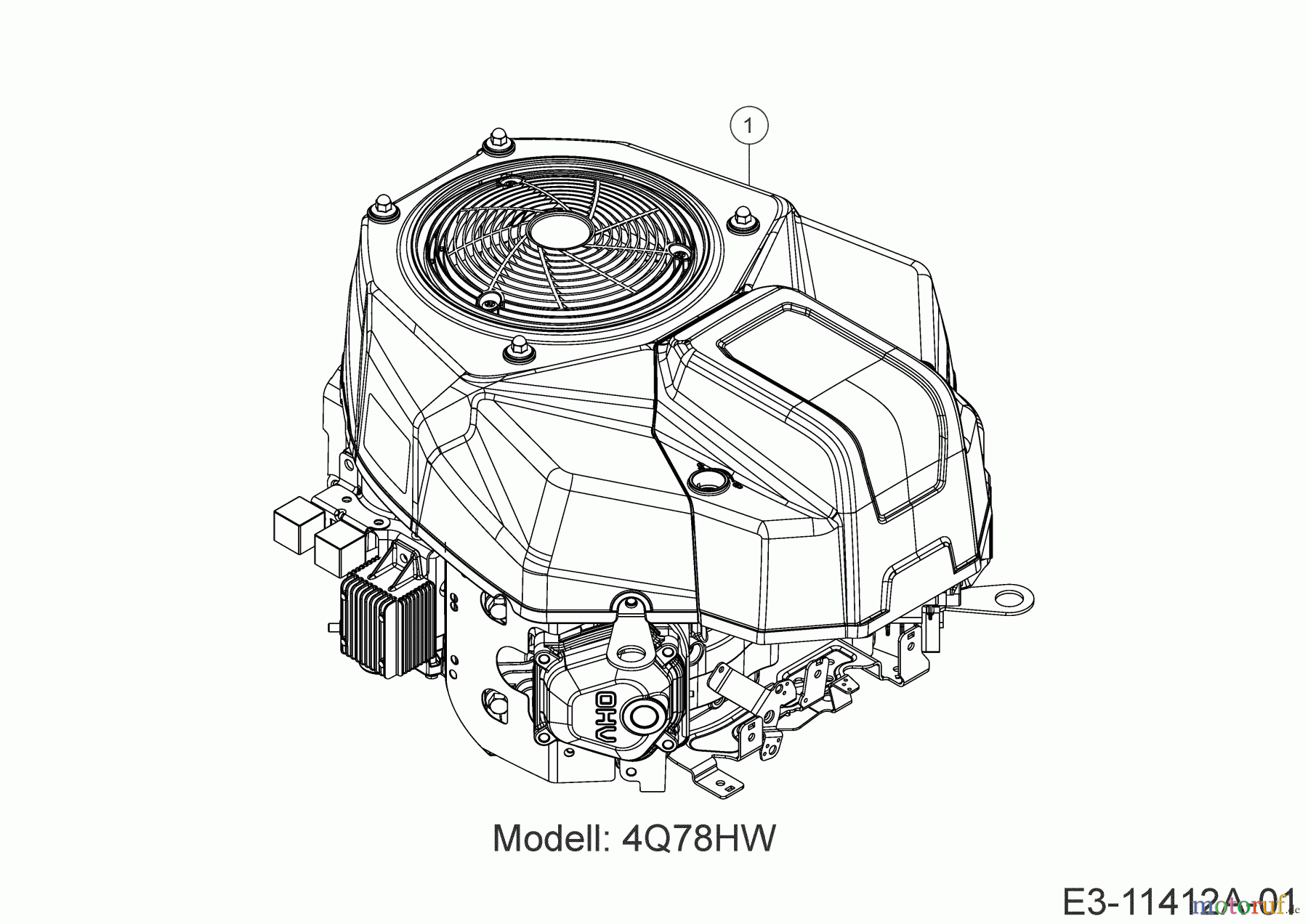  MTD Lawn tractors Optima LN 200 H 13AJ71KN678  (2020) Engine