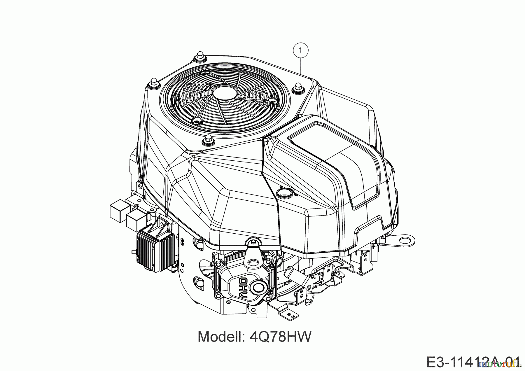  Black Edition Lawn tractors 200-107 TWIN H 13AJ79MG615  (2020) Engine