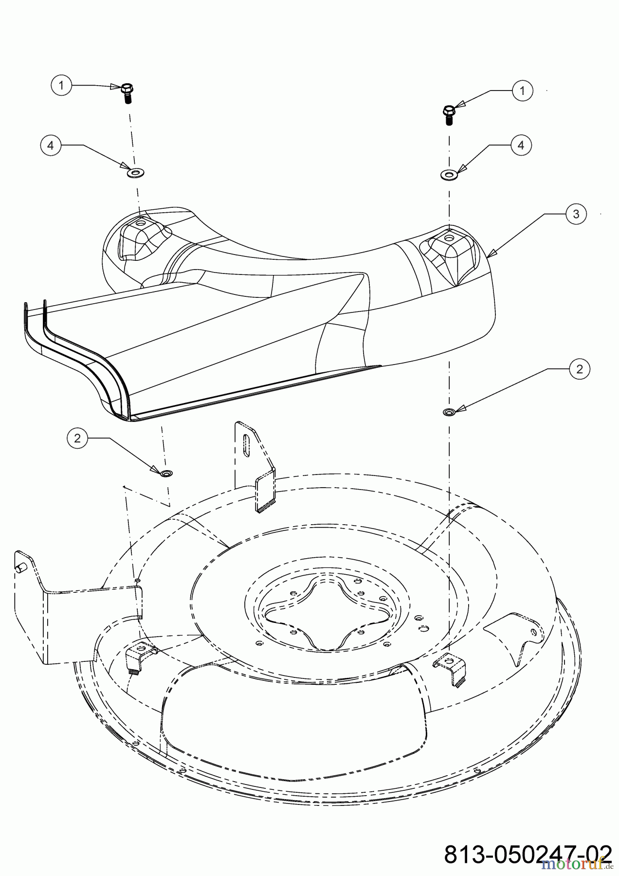  MTD Lawn tractors Minirider 60 SDE 13BA26JC600 (2022) Deflector