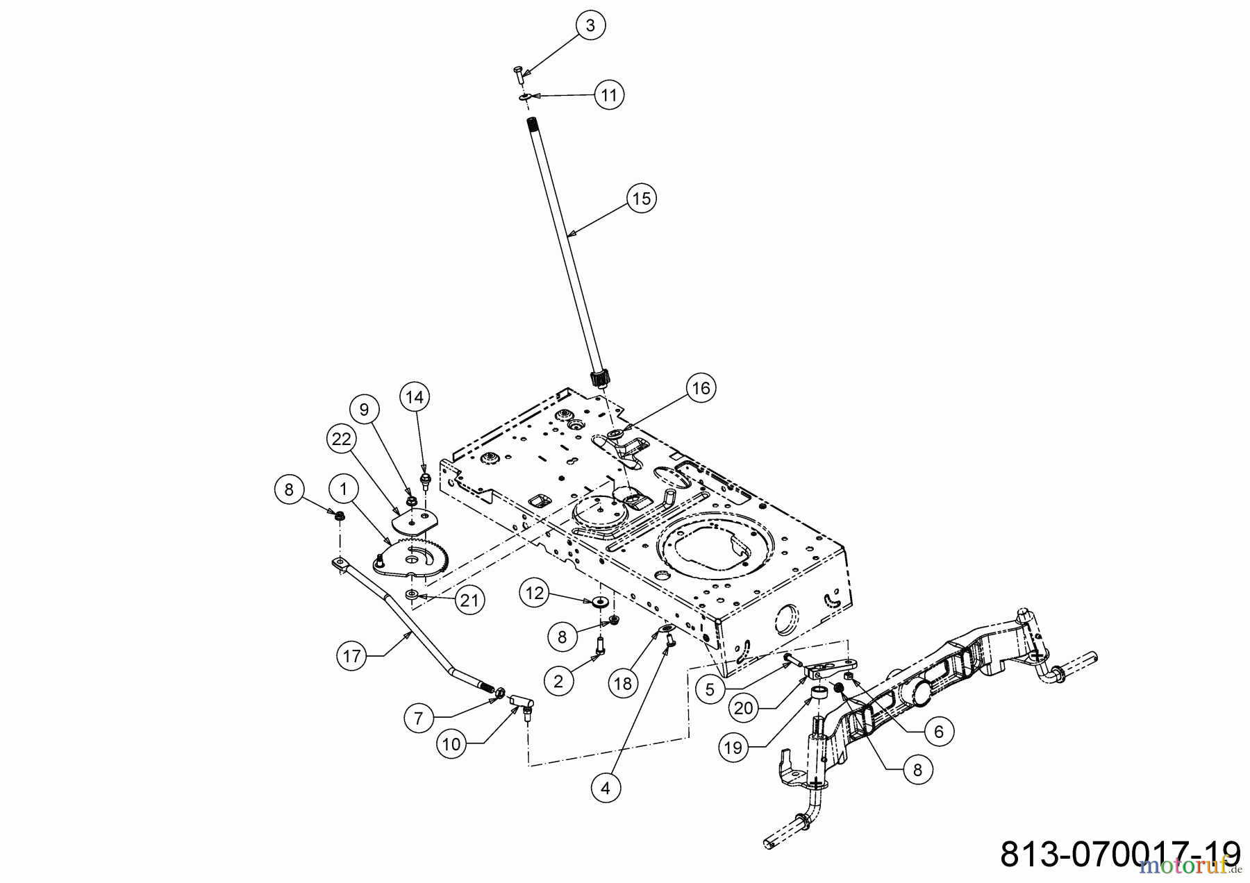  MTD Lawn tractors POWER EDITION 1750 13A8715N683 (2021) Steering