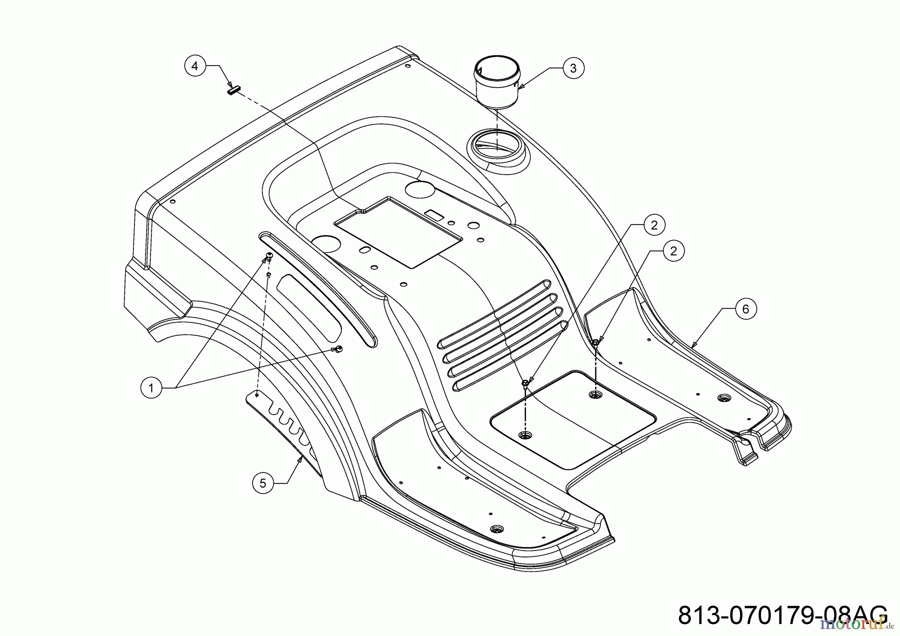  MTD Lawn tractors ANTHRACITE POWER 92 13AM71SE676 (2023) Fender