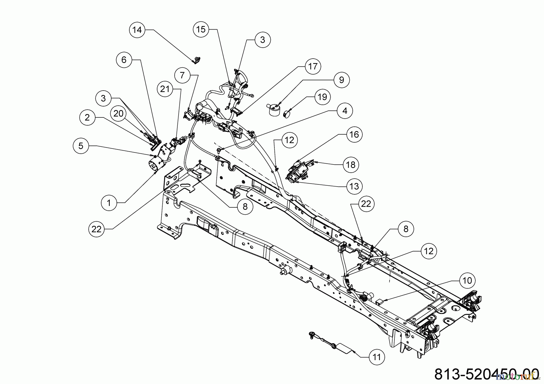  Gartenland Lawn tractors GL24-106 HK 13AFA1KR640 (2021) Electric parts