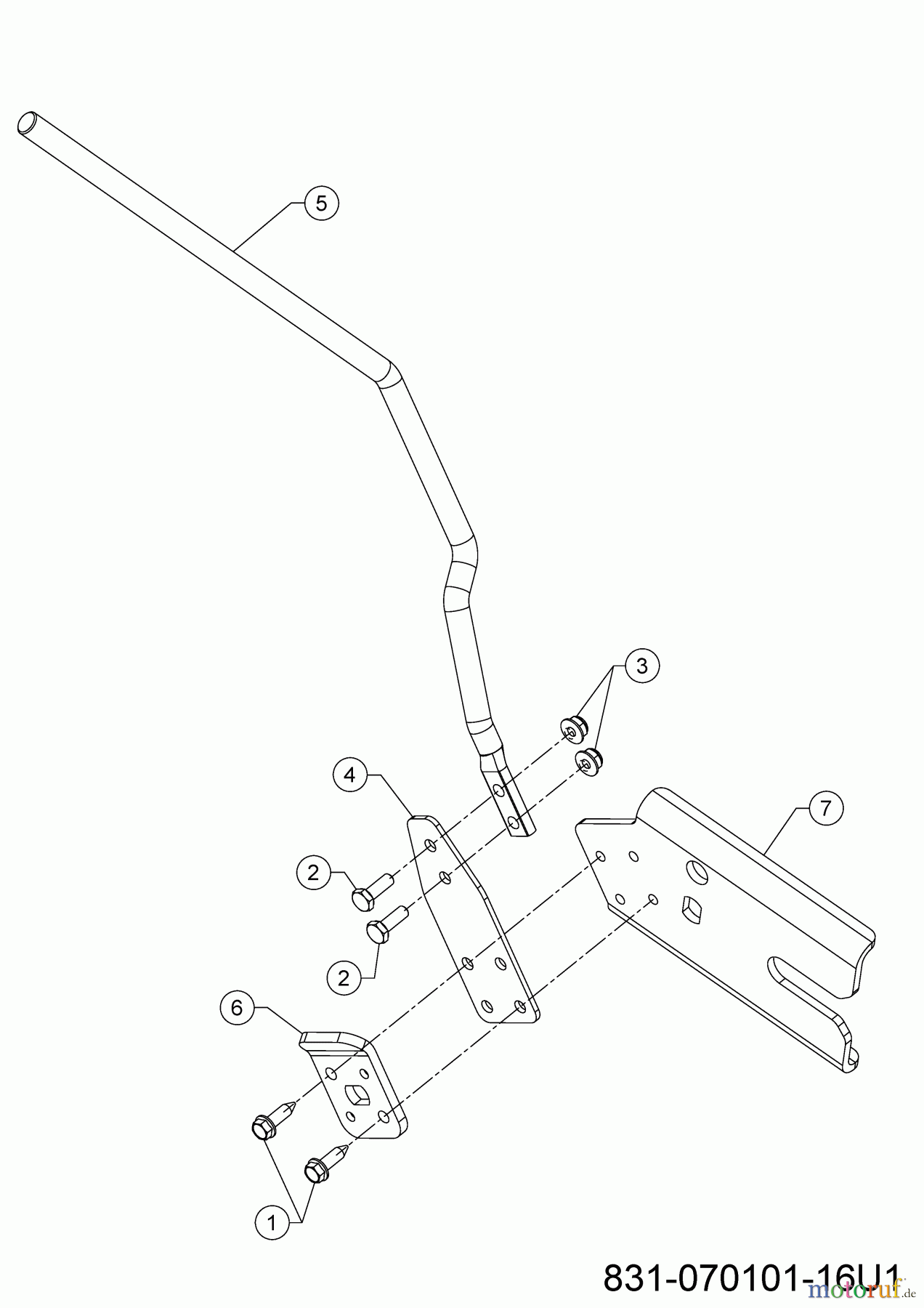  MTD Snow throwers Optima ME 66 T 31AY7FS3678 (2023) Adjusting lever