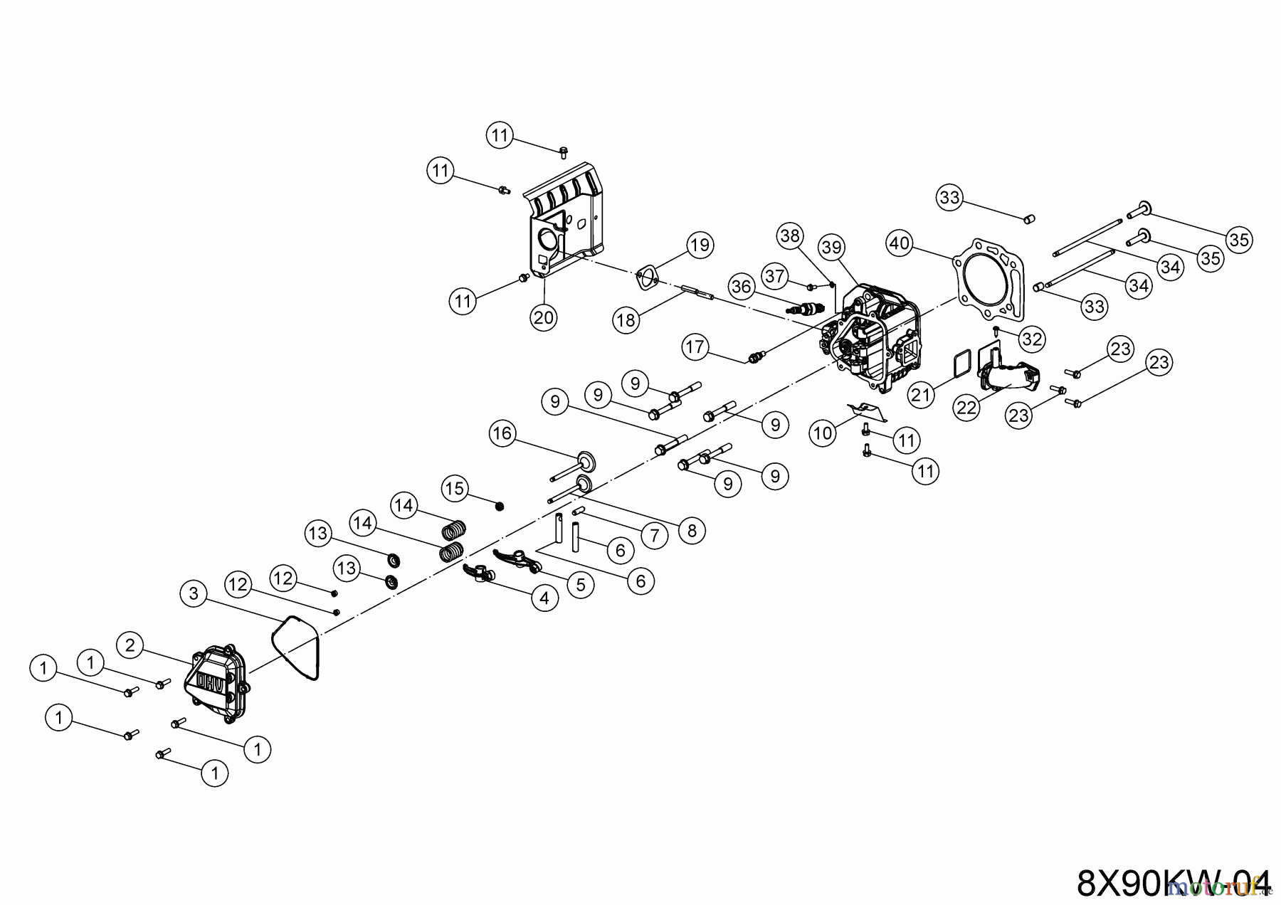  MTD-Engines Vertical 8X90KW 752Z8X90KW (2023) Cylinder head