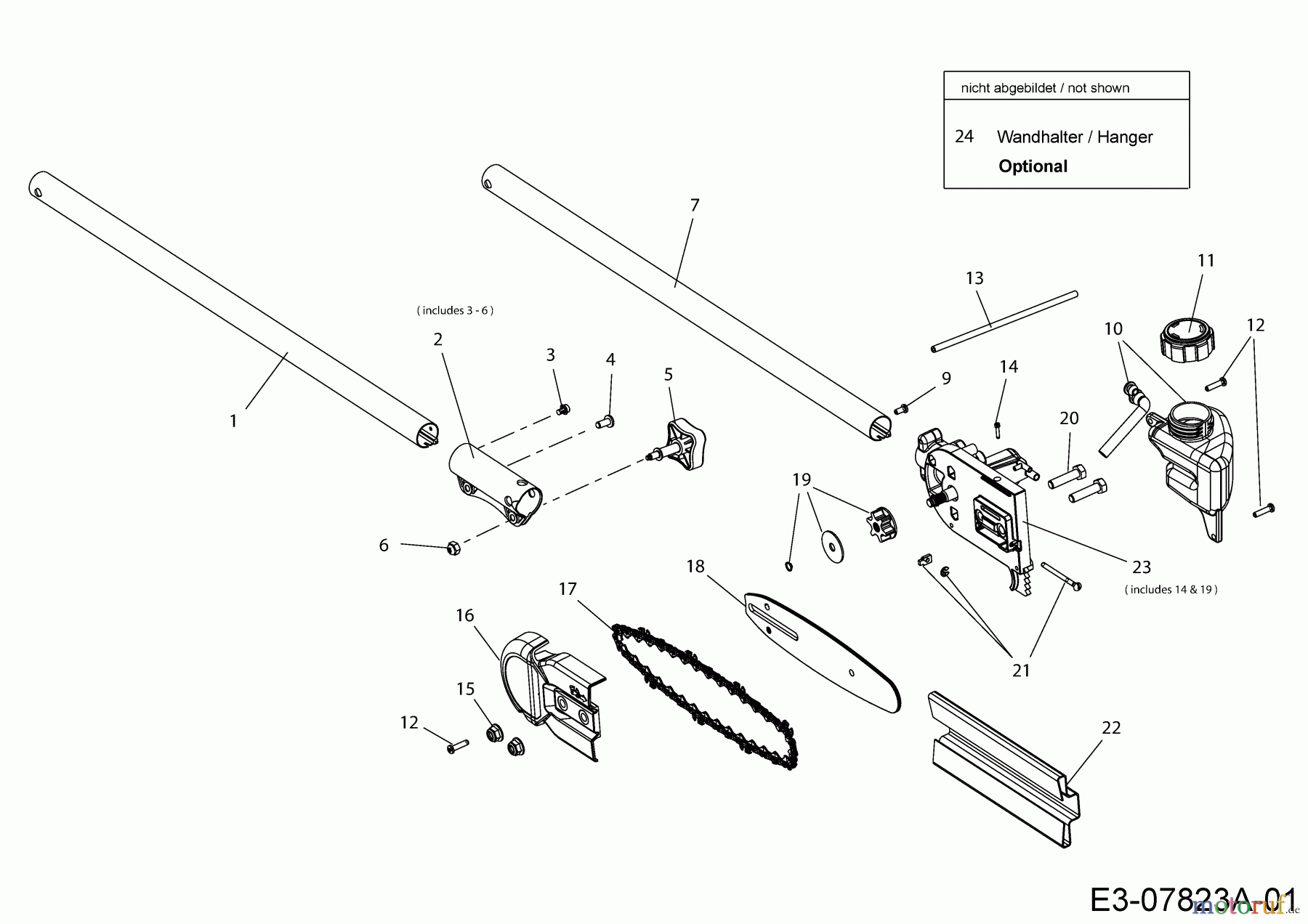  MTD Accessories Accessories Brush cutter, Trimmer Chain saw PS 720 41CJPS-C954  (2019) Basic machine