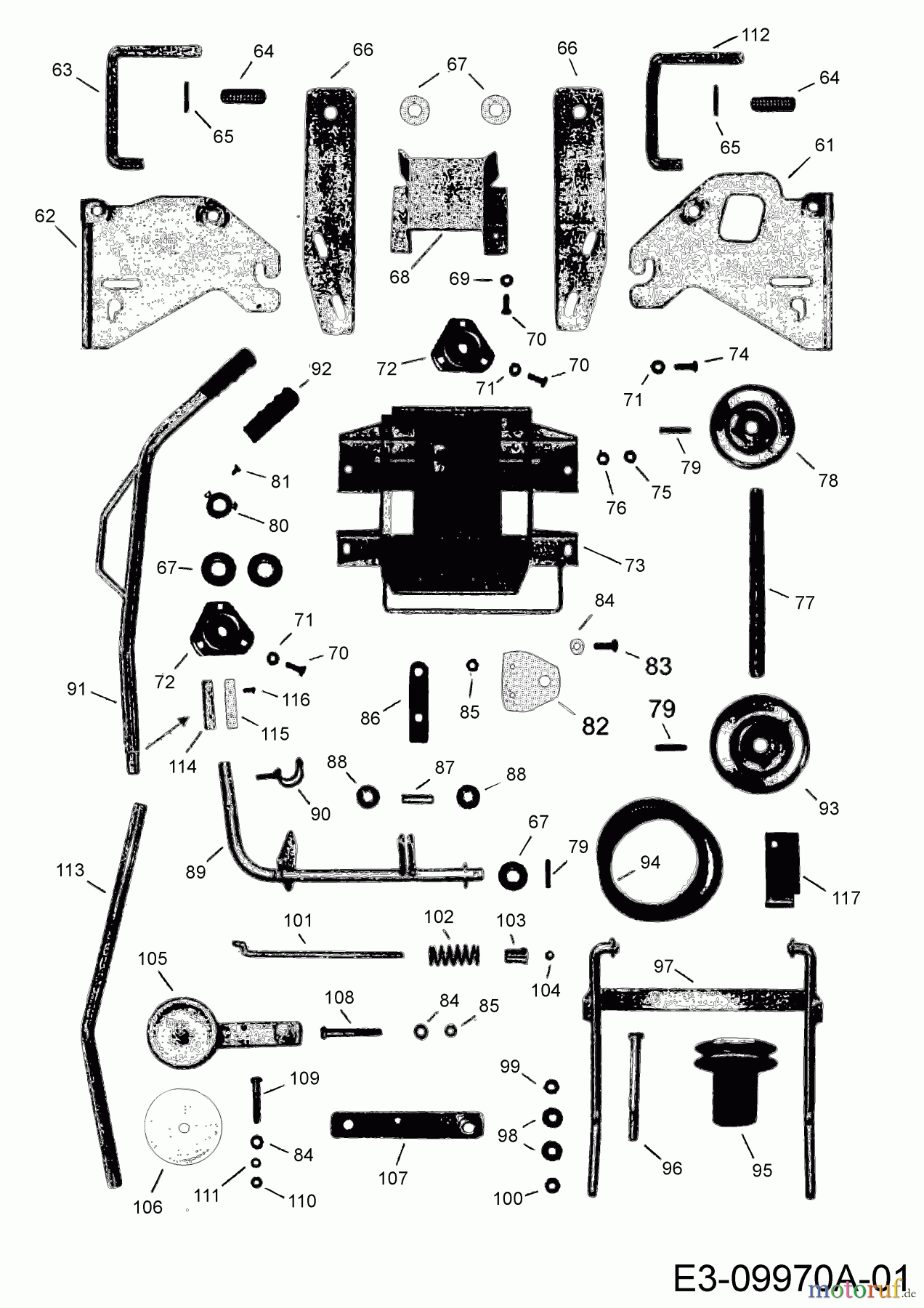  MTD Accessories Accessories garden and lawn tractors Front sweeper FK 105 196-226C678  (2019) Lift system, Wheels