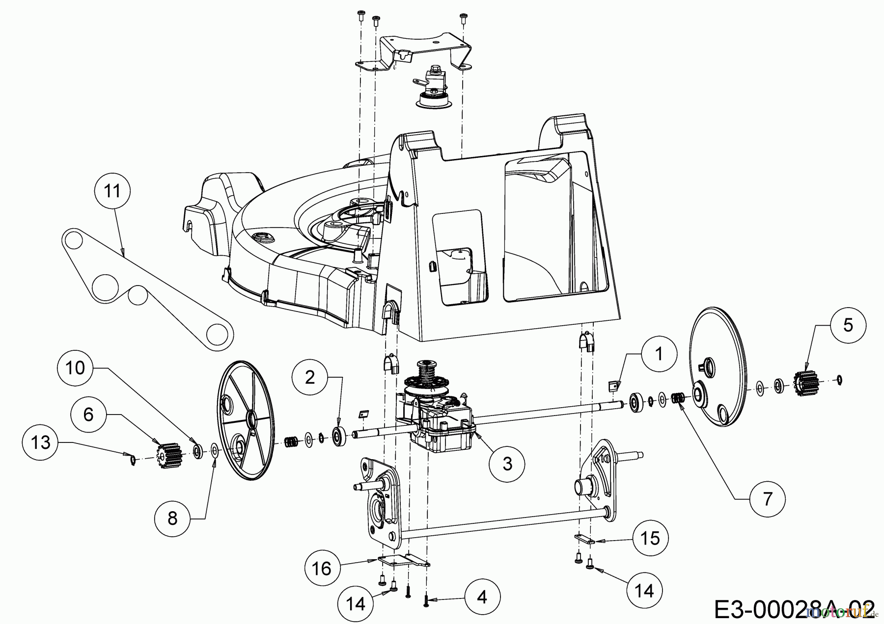  Cub Cadet Petrol mower self propelled XM2 DR46 12AQYADQ603 (2020) Gearbox, Belt