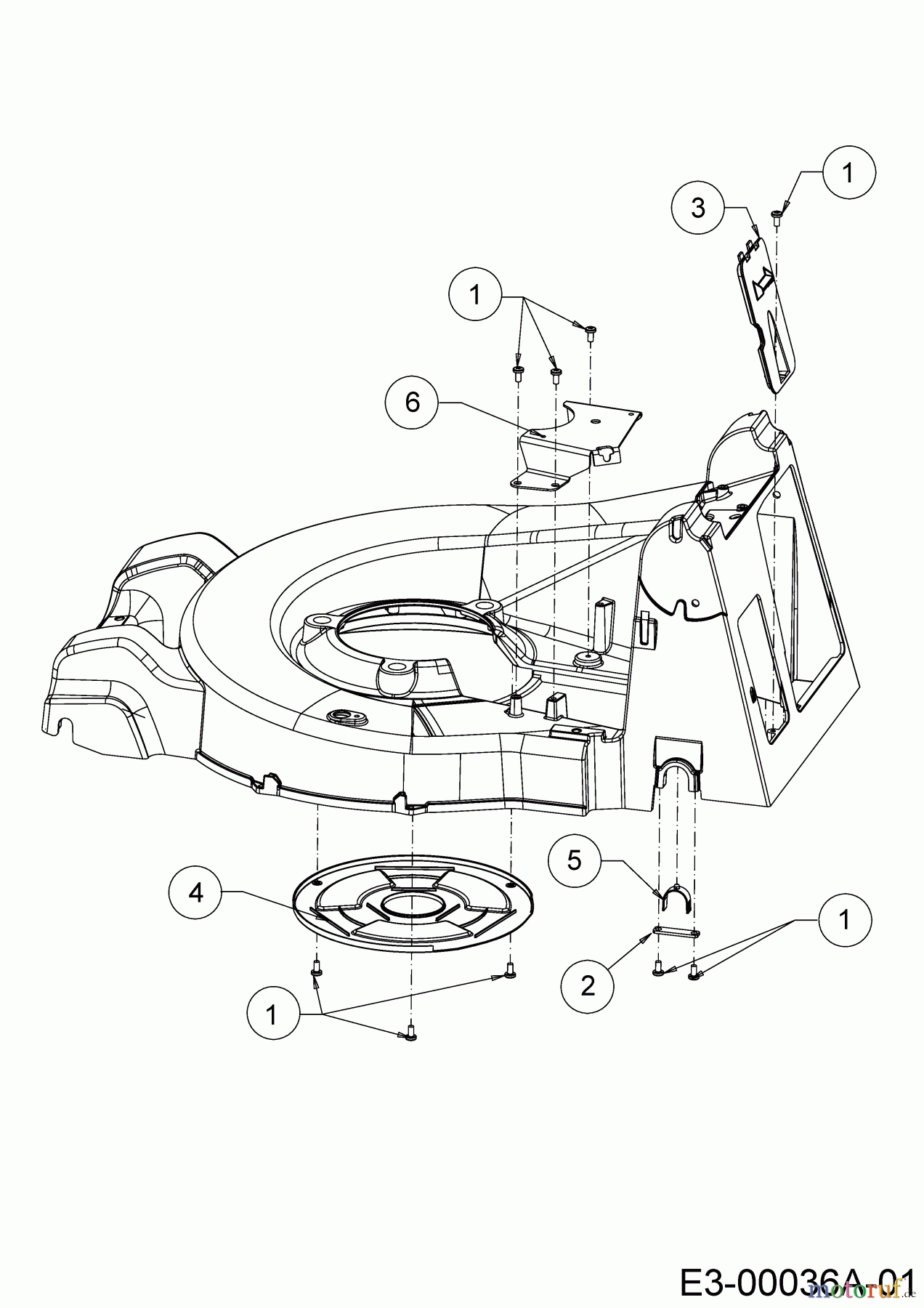  Cub Cadet Petrol mower self propelled XM2 ER53 12AQZAEQ603 (2020) Covers, Bearing rear axle